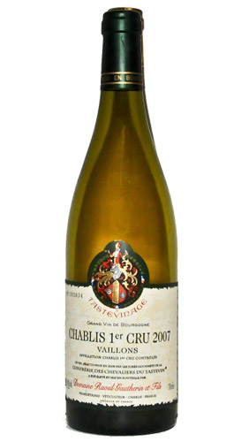 Chablis 1-er CRU VAILLONS-Domaine de Gautherin - Bílé víno 4+2 ZDARMA