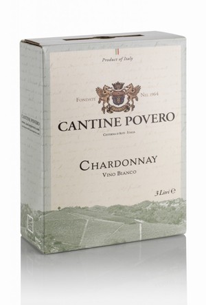 Bag-in-Box bianco 3L 100% Chardonnay - Bílé Italské Víno